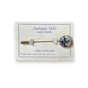 AUTHENTIC DELFT HAND PAINTED STICK PIN. NWT